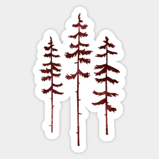 3 Pines Sticker